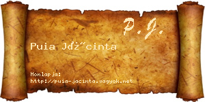 Puia Jácinta névjegykártya